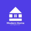 Modern geometric real estate logo for sale GFXhouse
