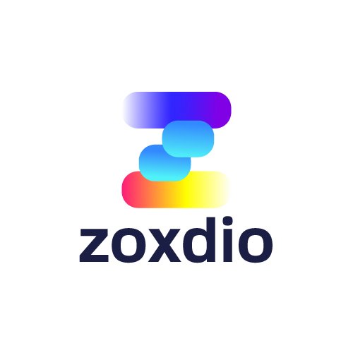 Data transfer software company colorful Z logo design