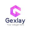 Gexlay geometric G letter logo for sale