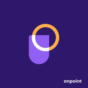 Letter O P circle point focus logo design - OP logo - PO