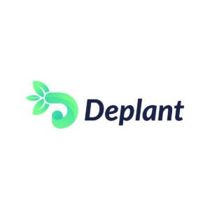 Letter d green plant leaf logo - Modern D mark