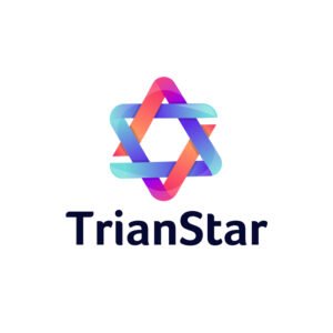 Modern Abstract tringle star logo design