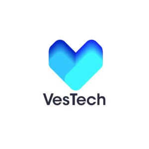 Modern Letter V logo - Technology tech v icon symbol mark