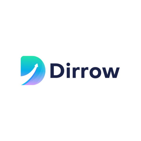Modern Letter d arrow logo - Minimal D logo