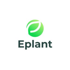 Modern letter e nature eco plant logo design for sale