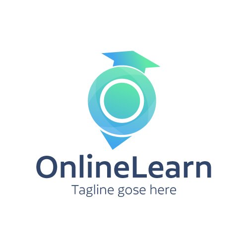 Online Learning logo design - digital school logo