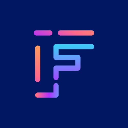 Technology F letter logo design for tech company