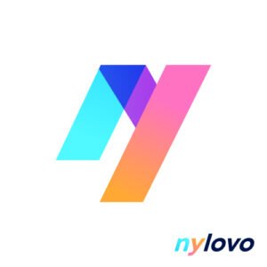 Colorful brand identity letter NY logo design inspiration