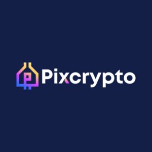 Home house blockchain cryptocurrency money P logo