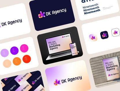 Logo and brand guideline for Dk agency
